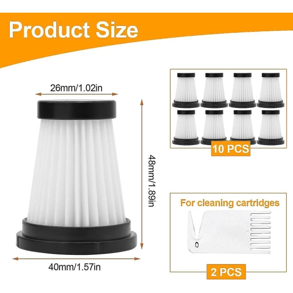 12-pack HEPA-filter till Genius Invictus One 1.0