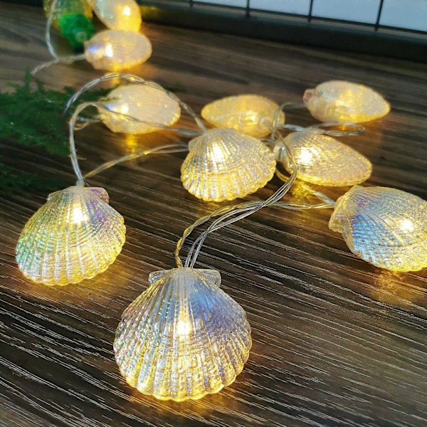 Merenneito-kuorikuituvalot, 3 metriä 20 LED (LGL)