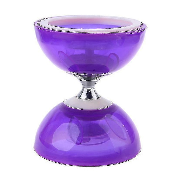 Diabolo Set Trippel Kullagerkoppling Matchande Färgade Fiberhandtag, Diabolosnöre & Väska LGL Plum Small
