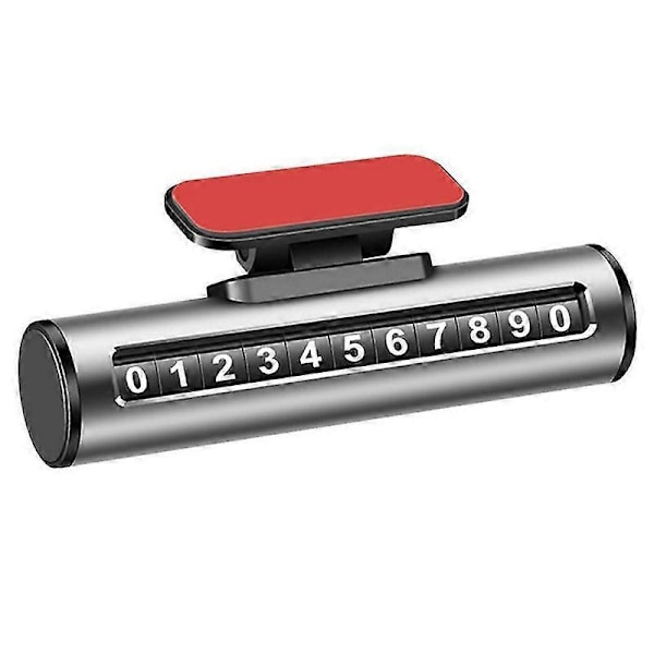 Midlertidig parkeringsskilt bil mobiltelefonnummer bilparkeringsskilt flyttbart bilparkeringsskilt 1 LGL Space Gray