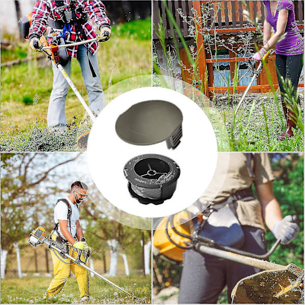 4 spoler 1 hætte Bosch F016800570 erstatningsspole til Bosch Universal Grasscut med hætte 1600a01r5j [LGL] 4 spools 1 cap
