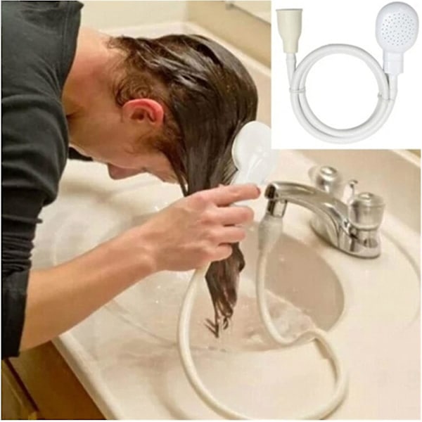 Handdusch, handdusch för diskho, duschslangsspruta, kranförlängningsrör, handdusch för diskho för hårtvätt Length 2m