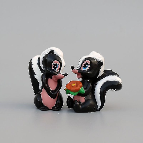 7 st Cartoon Bambi Deer Toys PVC Actionfigurer Kanin Figur Squirrle Modell Anime Dockor Presenter För Barn[GL]