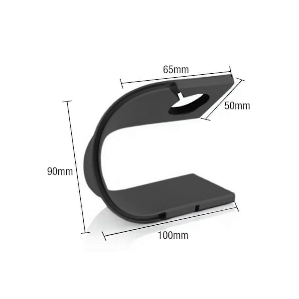 Trådløs Lader Stand for Apple Watch Trådløs Lader Grå LGL