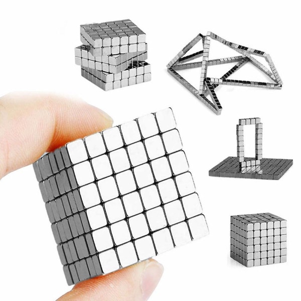125 st Kraftfulla sällsynta jordartsmetaller fyrkantiga neodymmagneter Block Cube Educational Toy BoSaiD[GL]