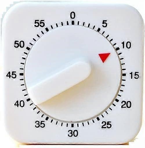 Analog timer med timerfunktion, æggeur, rustfrit stål, sølv (LGL)