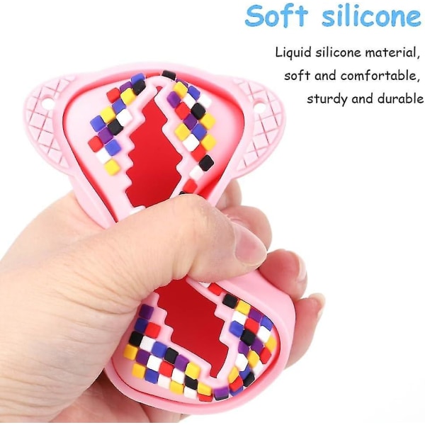 Silikoninen cover Bitzee Digital Pet Interactive Case Toy -lelulle, suojaava iholaukku Bitzee Virtual Electronic Pets -tarvikkeita varten[GL] Pink