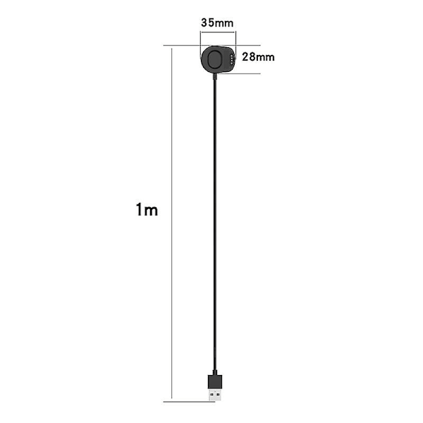 For Suunto 7 Usb-opladerkabel [GGL] Black