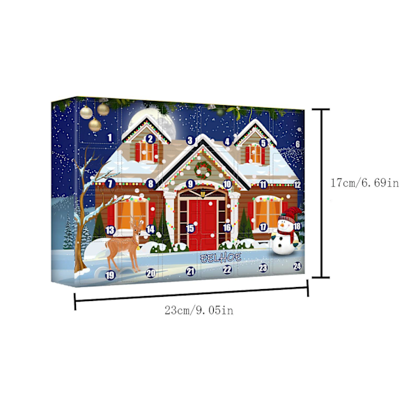 Adventskalender 2023 Skjønnhet og Kosmetikk Adventskalender, Passer for Kvinner og Jenter 20Ml  (LGL) A