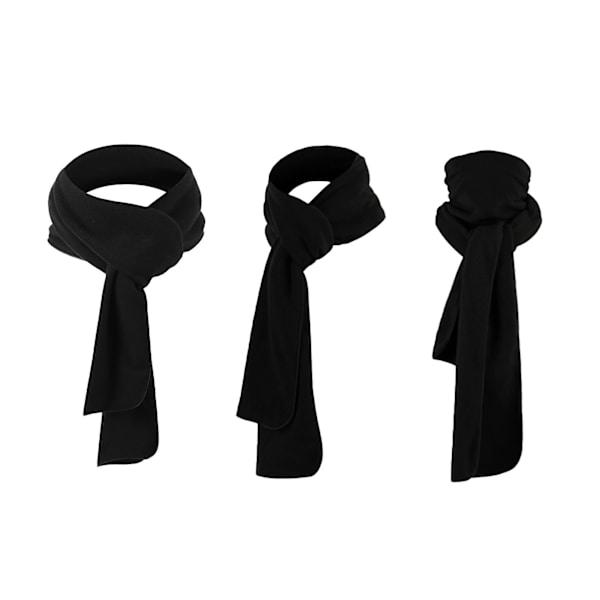 Lang fleece-skjerf for menn og kvinner til vintersport, lett solid nakkevarmer, hodeplagg