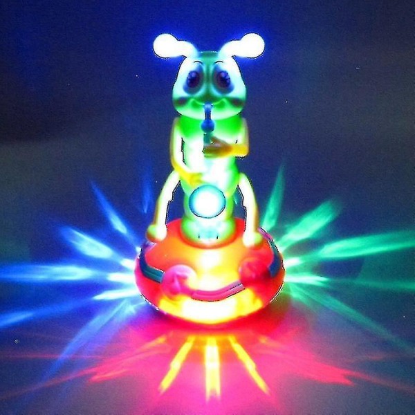 Barns elektriska dansande vicka mask Ljus och musik Universal Sax Caterpillar Toy-lian pink