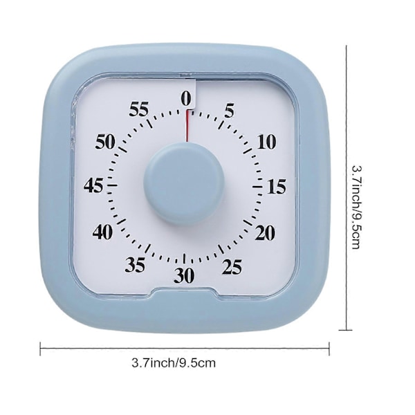 Visuel Nedtællingstimer til Køkkenmøder Lydløs Magnetisk Timer Letlæseligt Display 60 Minutters Timer til Undervisning LGL White
