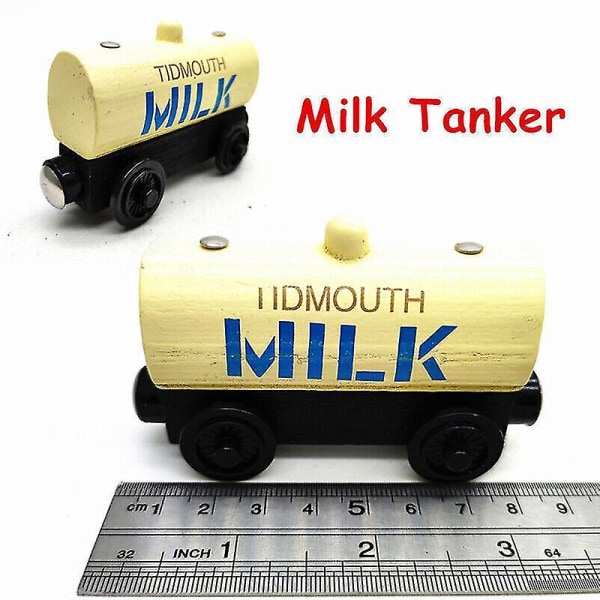 Thomas And Friends Train Tank Engine Träjärnvägsmagnet Samla present ToysBuy 1 Få 1 gratis[GL] Milk Tanker