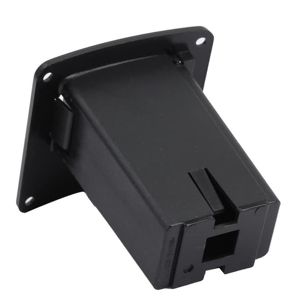 Elektrisk Gitarr Bas Pickup Fodral Organizer Box 9V Hållare (#01) PU Läder (LGL)