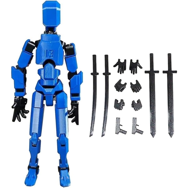 3D Titan T13 Multi-Jointed Action Figur Leke for Ham - Blå[GL] Blue