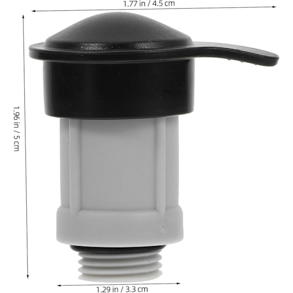 2st liten ventiladapter lämplig för luftfyllningsventil, utlösningsdelar, luftventilkåpa, poolbytesventil i plast (LGL)