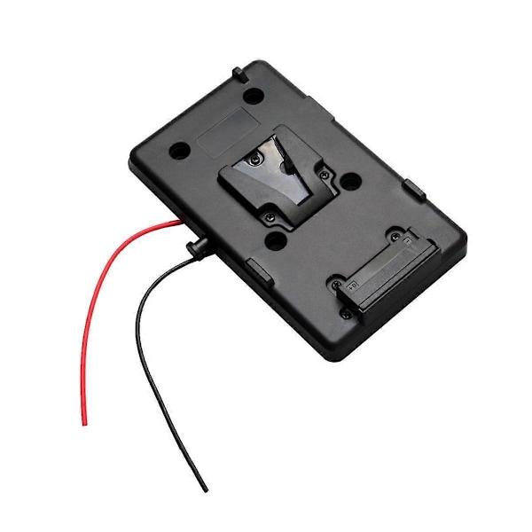 V Mount Batteriplate V-Lock Mount Batteriplate for V-formet Batteri Strømforsyning Splitter DSLR Kameraer Videokameraer LGL Black