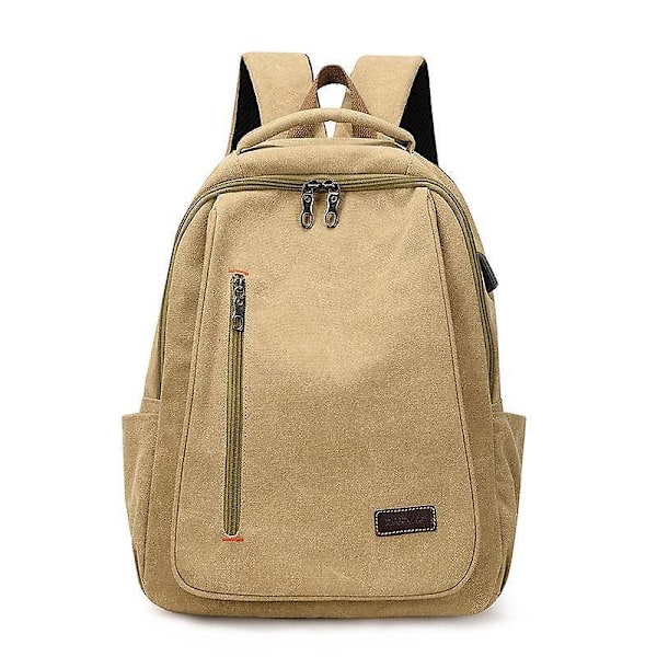 USB Unisex Rygsæk-- 29 *13 *42cm khaki