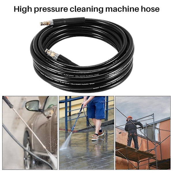10m Högtryckstvätt Biltvättslang Kompatibel Karcher K2 K3 K4 K5 K6 K7