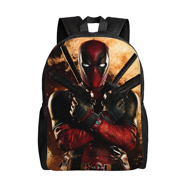 a1227Deadpool Børne Rygsæk Skole Taske Grundskoleelever BogtaskerzxDM1227