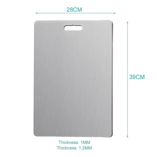 Titanium Skärbräda Dubbelsidig Titanium Köksbräda LGL 46x30cm 1mm