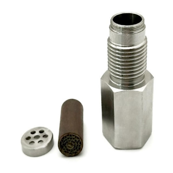 Oxygen O2 Sensor M18X1.5 Förlängare Spacer Adapter Bung Katalysator CEL Eliminator Biltillbehör LGL silver