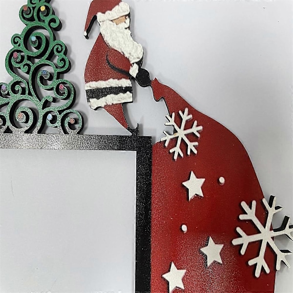 Jul Dörrdekoration Julhem Dekor Rolig Snögubbe Jultomte Övre Dörrkarm Hörnskylt Dekorationer (Jultomte) (LGL)