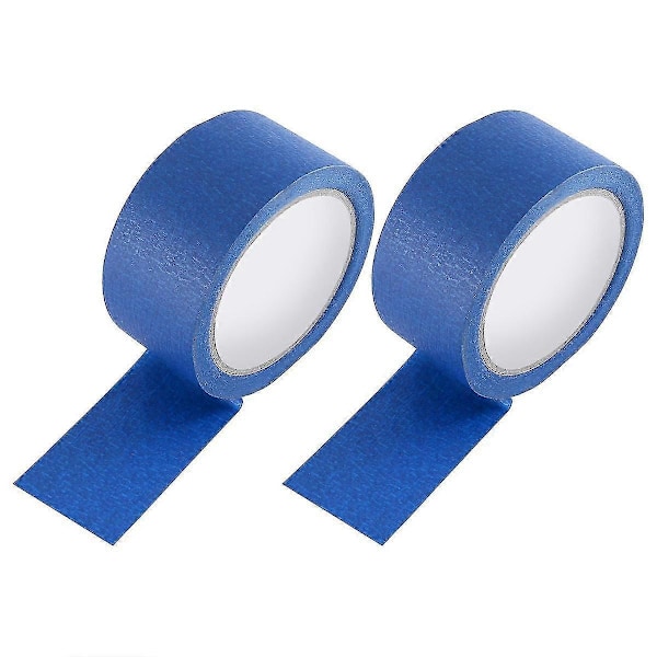 2 st Blå Maskeringstejp 5 cm Bred, Borttagbar Maskeringstejp, lämplig för Husdekoration, 3D-skrivare, Cal LGL blue