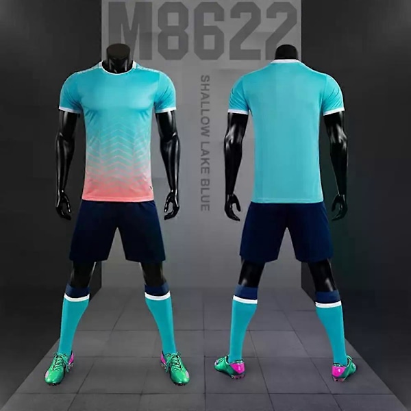Sportstøj Tilpasselig Kortærmet Sæt Én Dragt Fodboldtræningsdragt Fodboldunderholdning Fodboldtrøje Fodbold T-shirt LGL