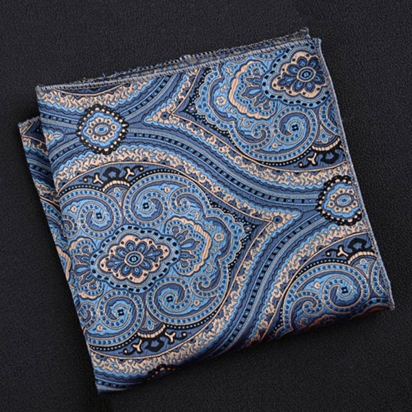 Vintage mönstrad ficknäsduk i paisleymönster för bröllop