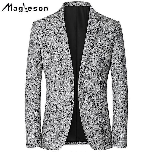 Herrkläder Stilren Formell Kostym Herr Kostym Affär Kontor Bröllop Kostym Topp Jacka Kavajer LGL black L