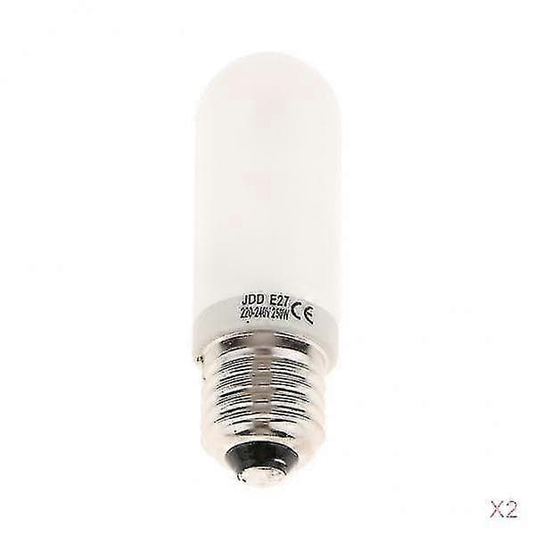 2x Jdd Type 250w 220-240v E27 Mat Halogenpære Modelleringslampe Rør (LGL)