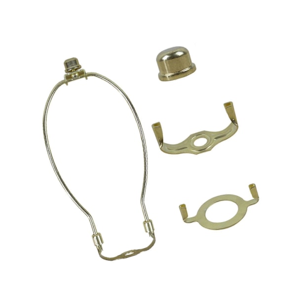 Aftagelig Lampeharpe med Topstykke til Bordgulvlampe Elegant og LGL Gold 10 inch