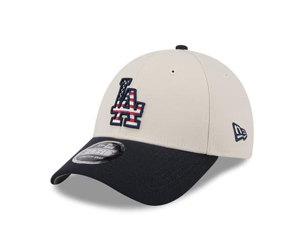 Herre 4. juli 9Forty Stretch Snapback Caps ~ LA Dodgers (LGL) Light brown one size