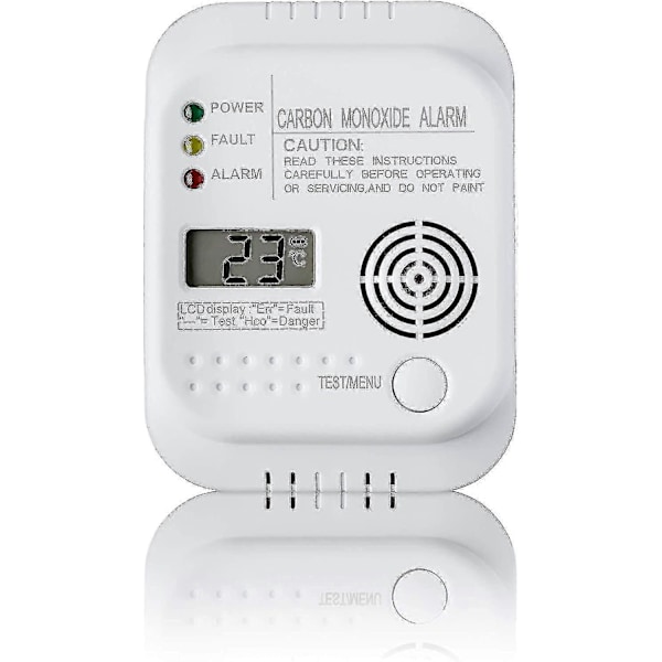 Kolmonoxiddetektor Gasdetektor Med Display Och Temperaturmätare LGL