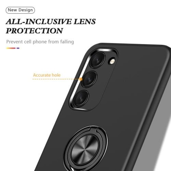 Samsung Galaxy S23 Hybrid Cover med Fingerring - Sort (LGL)