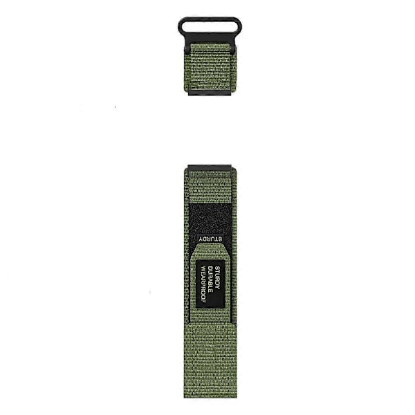 24mm Nylon Urrem til Suunto 9/ 7/ Spartan Sport Wrist HR Baro Løkke Lukning Rem LGL Army Green