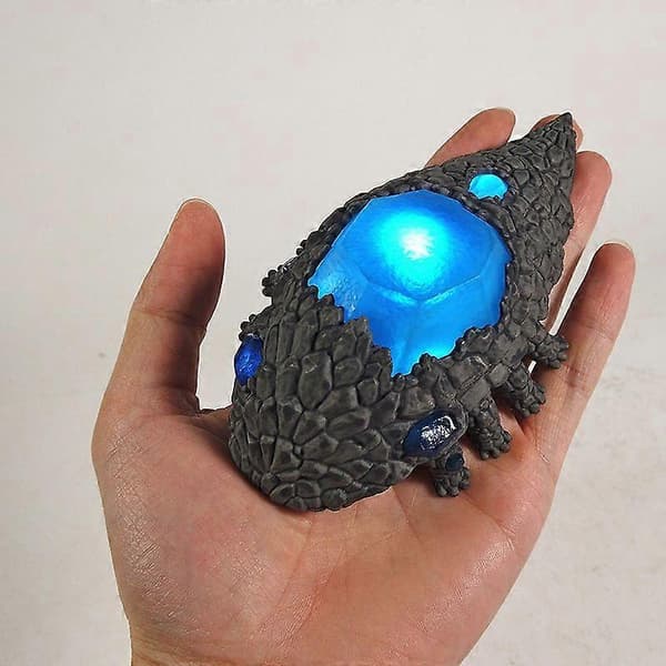 Krystalløgle Statue Lysende Dark Souls Figur Modell Leke med LED-lys (LGL)
