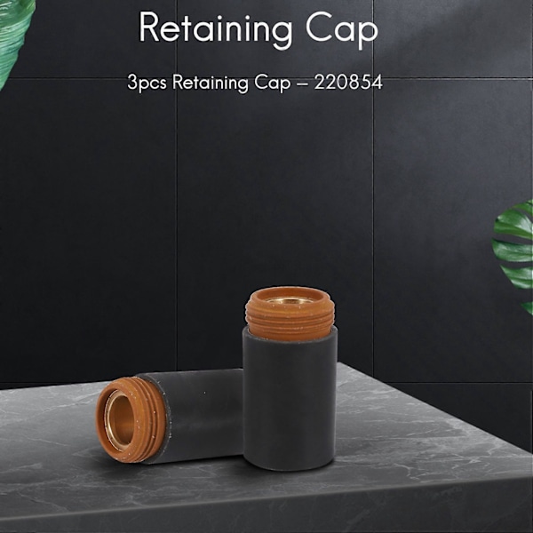 3 st 220854 Passar Hypertherm Powermax 65 & 85 & 105 HRT HRTs MRT Retaining Cap LGL Black  Copper