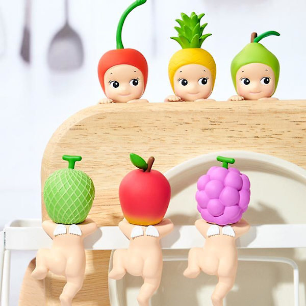 Sonny Angel Holder Hage Computer Bil Dekoration Anime Figurer Legetøj Frugt Og Grøntsager Søde Hippers Kawaii Gaver Legetøj Til Børn[GL] 1 pcs