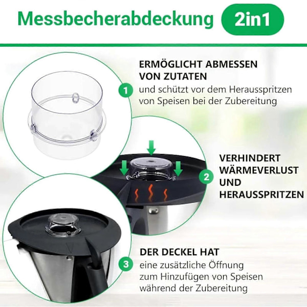 Mätglaskåpa för Vorwerk Thermomix TM31/TM5/TM6 Tillbehör LGL
