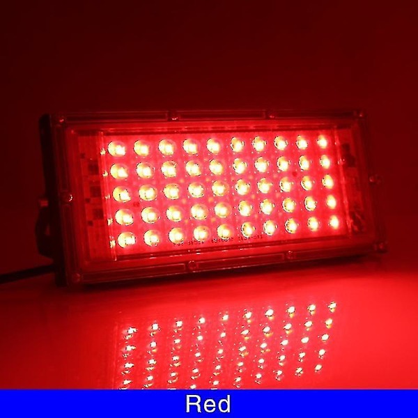 50W LED-Utomhusbelysning - IP65 Vattentät (LGL) Red