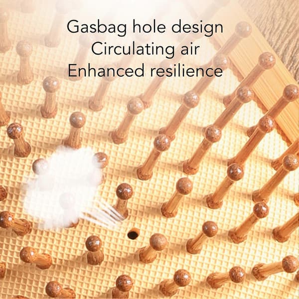 Bambu Paddel Hårborste Ergonomisk Uträtande Utslätande Massagekudde Hårborste Stylingverktyg (LGL)