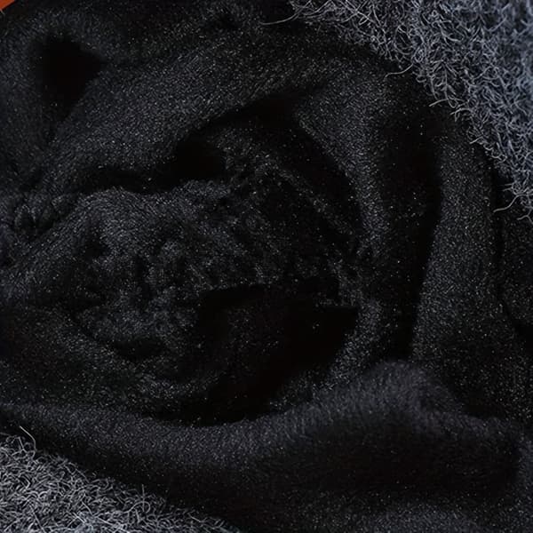 [Varm Ted Vinterhat] Hyggelig og rummelig vinterhat til mænd med ørebeskyttelse til voksne (LGL) Black