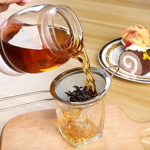 Cocktail Si - Rustfrit stål - Konisk te-si - Praktisk låseværktøj 8,5 cm (1 stk., Guld) (LGL)