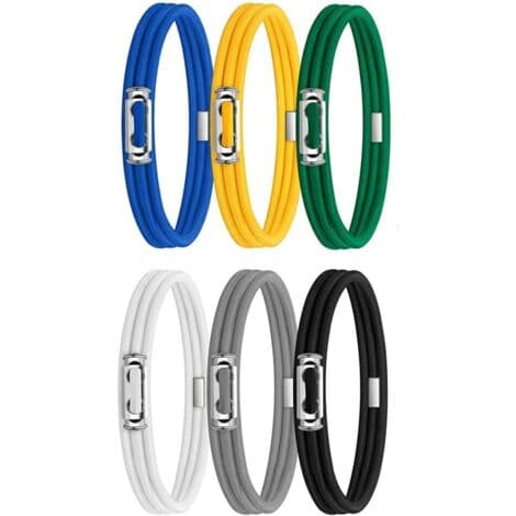 Sett med 6 søppelbøttestropper, store justerbare elastiske stropper, kompatible med 30-135 liters søppelbøtter, multifunksjonelle, holdbare (LGL)