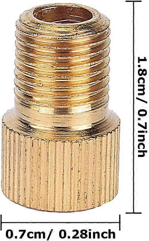 10 stk. ventiladapter - Presta Schrader ventil sykkeladapter - med tetningsring (LGL)