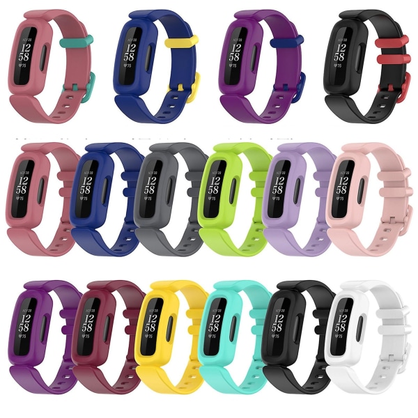 Håndledsrem til Fitbit Ace 3 Kids Smartwatch Band til Fitbit Inspire 2 Klassisk Armbånd A02