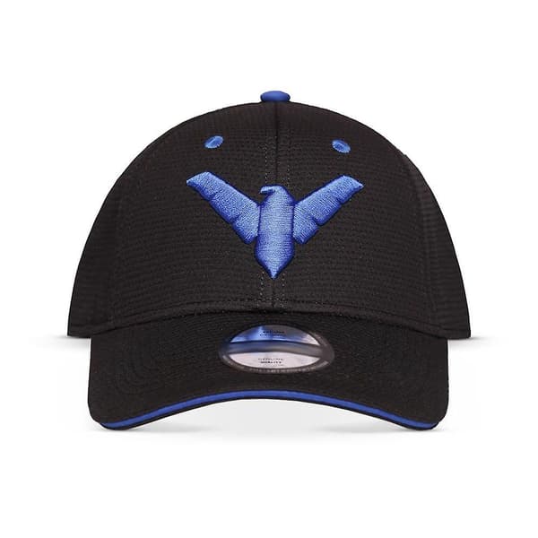 DC Comics Nightwing logo justerbar kasket, sort/blå (LGL) Black