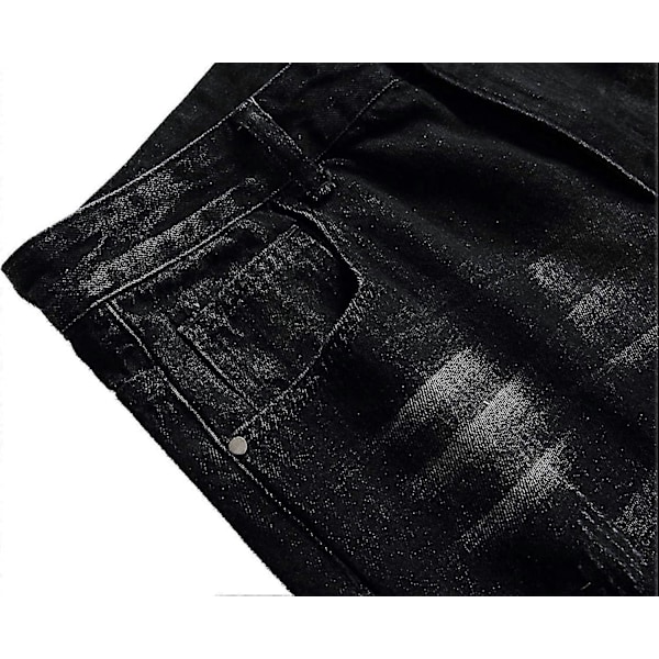 Slim Fit -farkut miehille, suorat lahkeet, LGL Black 36